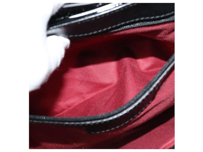 Bulgari Borsa a spalla BVLGARI Chandra Smalto Nero Auth bs22120 - vista 22