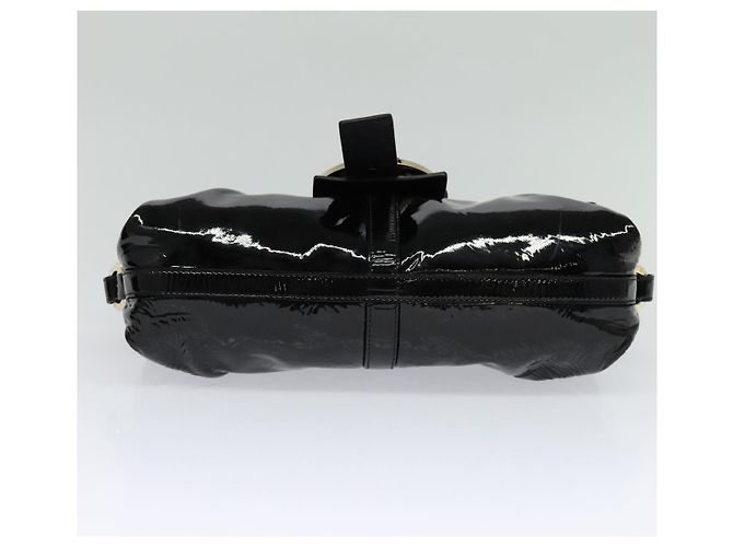 Bulgari Borsa a spalla BVLGARI Chandra Smalto Nero Auth bs22120 - vista 5