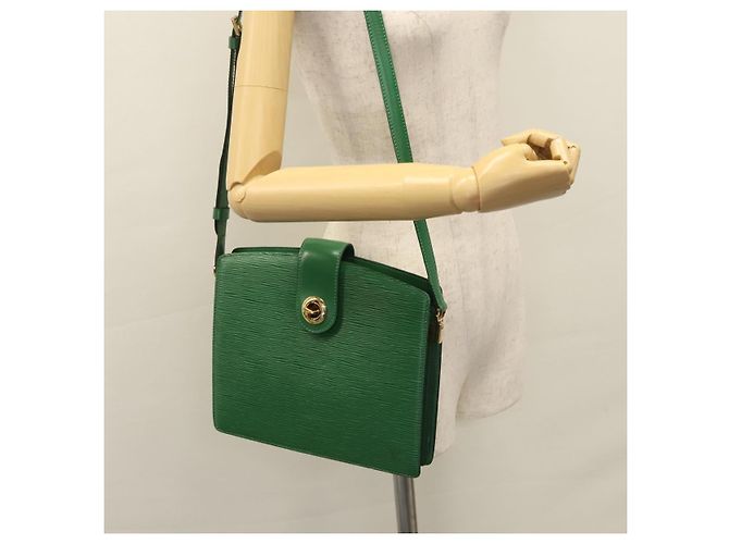 LOUIS VUITTON Borsa a Spalla Capuchin Epi Verde M52344 LV Auth BA232 - vista 27