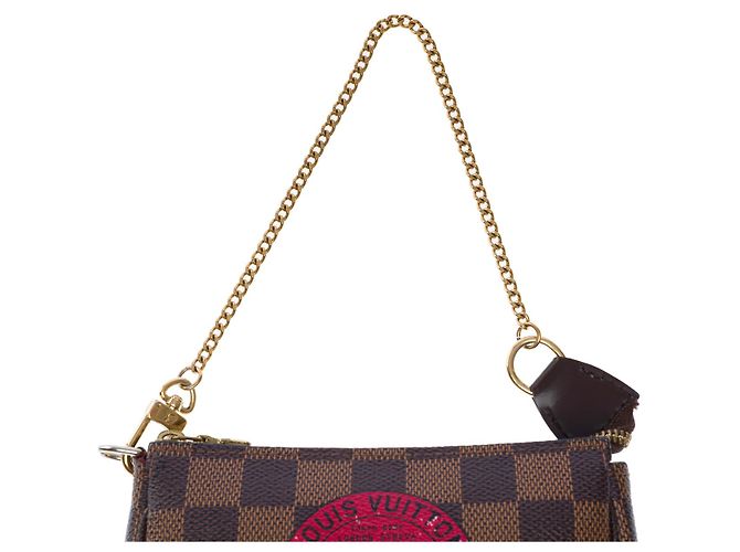 Borsa LOUIS VUITTON in Tela Marrone - 102544 - vista 10