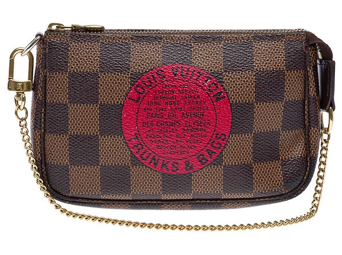 Borsa LOUIS VUITTON in Tela Marrone - 102544 - vista 3