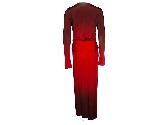 Autre Marque Johanna Ortiz, Rotes Midi-Kleid Dschungelmythos - Ansicht 3