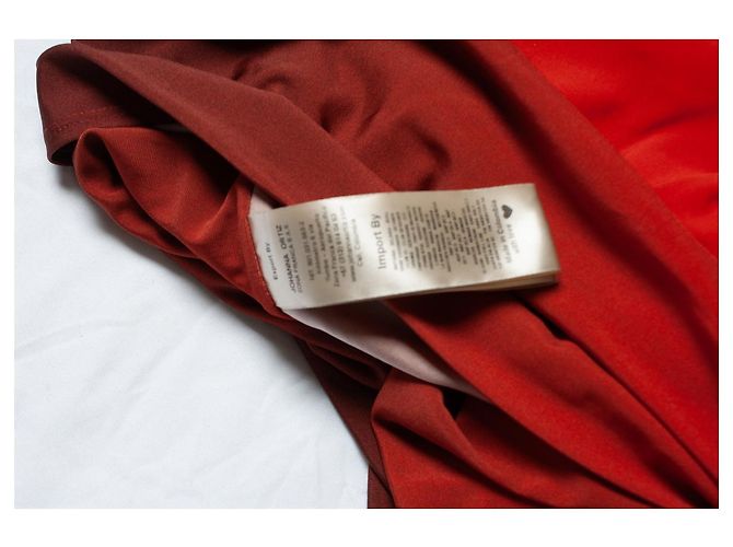 Autre Marque Johanna Ortiz, Rotes Midi-Kleid Dschungelmythos - Ansicht 5