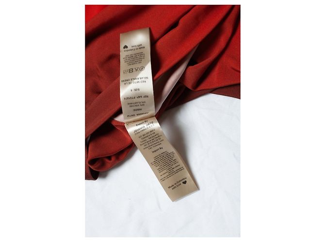 Autre Marque Johanna Ortiz, Rotes Midi-Kleid Dschungelmythos - Ansicht 6