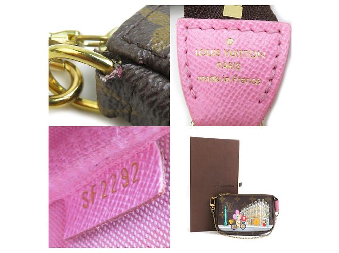 Mini Pochette Accessori Vivienne di Louis Vuitton Marrone Multicolore - vista 5