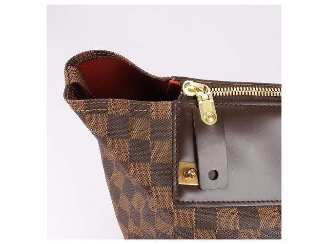 Borsa Louis Vuitton Damier Ebene Greenwich PM in marrone N41165 Verde - vista 10