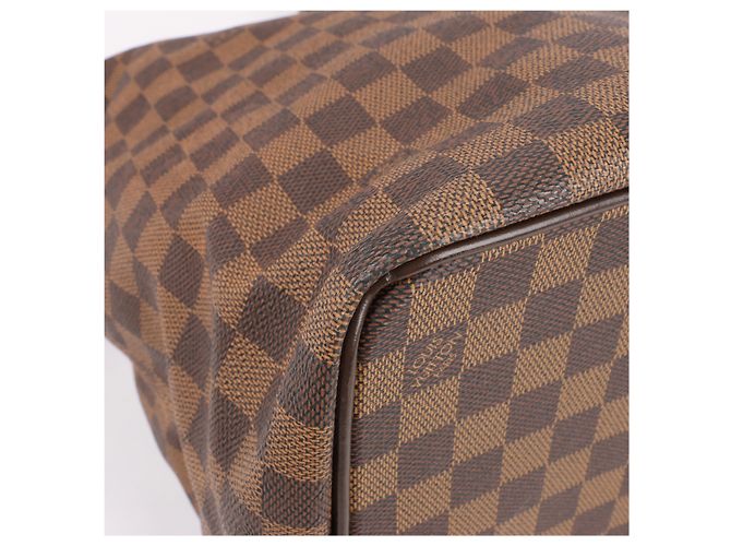 Borsa Louis Vuitton Damier Ebene Greenwich PM in marrone N41165 Verde - vista 12