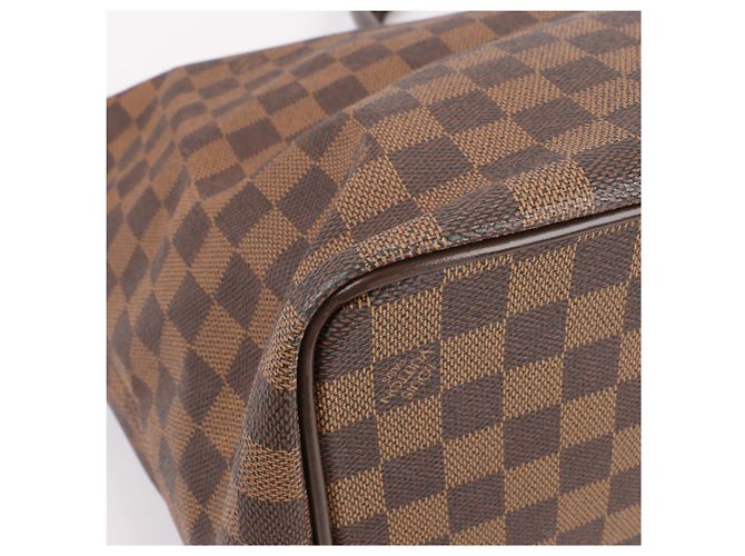 Borsa Louis Vuitton Damier Ebene Greenwich PM in marrone N41165 Verde - vista 15