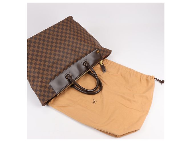 Borsa Louis Vuitton Damier Ebene Greenwich PM in marrone N41165 Verde - vista 16
