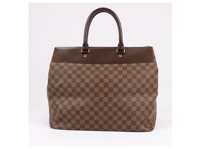 Borsa Louis Vuitton Damier Ebene Greenwich PM in marrone N41165 Verde - vista 4
