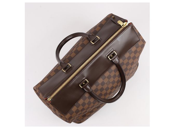 Borsa Louis Vuitton Damier Ebene Greenwich PM in marrone N41165 Verde - vista 7