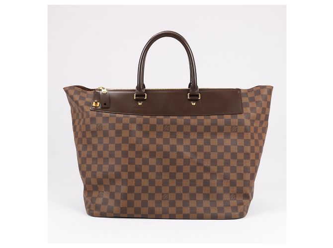 Borsa Louis Vuitton Damier Ebene Greenwich PM in marrone N41165 Verde - vista 8