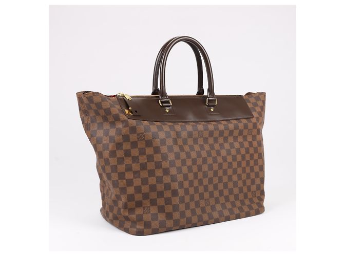 Borsa Louis Vuitton Damier Ebene Greenwich PM in marrone N41165 Verde - vista 9