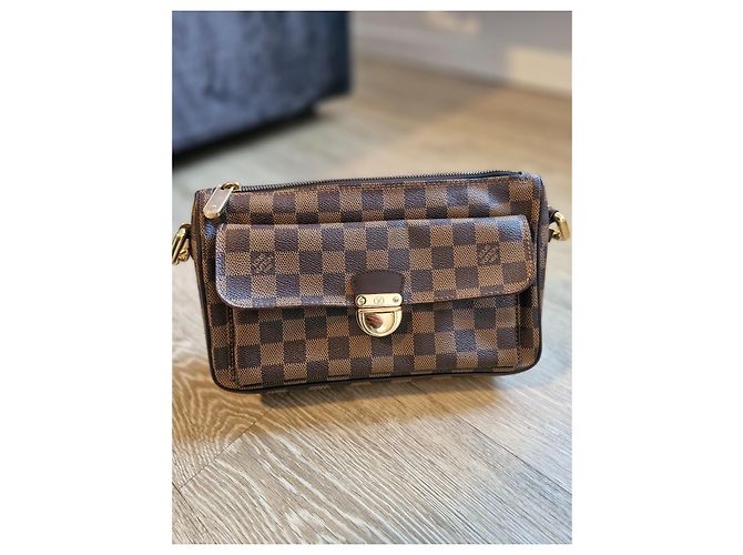 Borsa Louis Vuitton in pelle marrone - vista 14