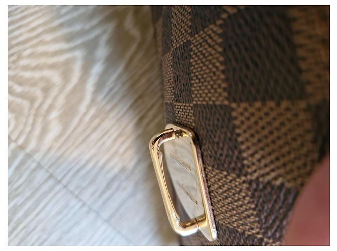 Borsa Louis Vuitton in pelle marrone - vista 5