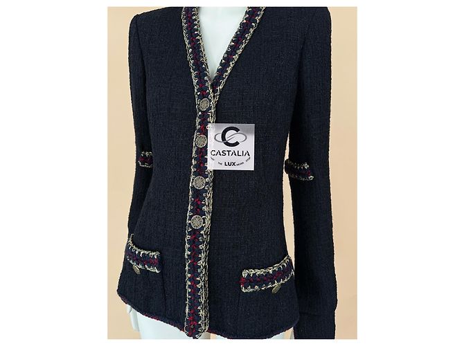 Chanel Ikonische schwarze Tweedjacke aus Paris / Shanghai - Ansicht 5