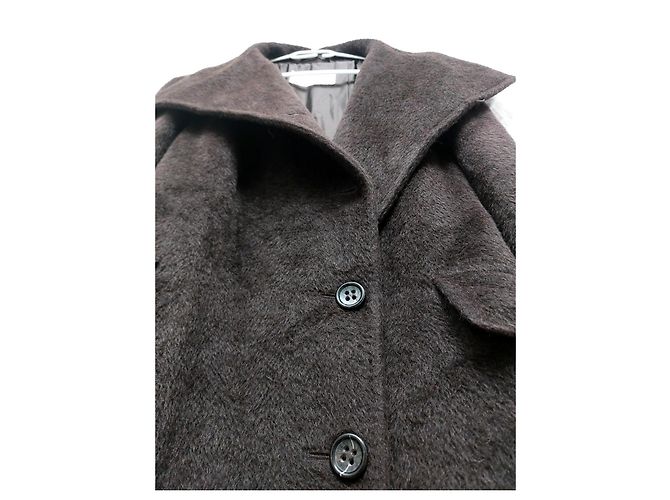 Abrigo Max Mara de lana y alpaca marrón Castaño - vista 3