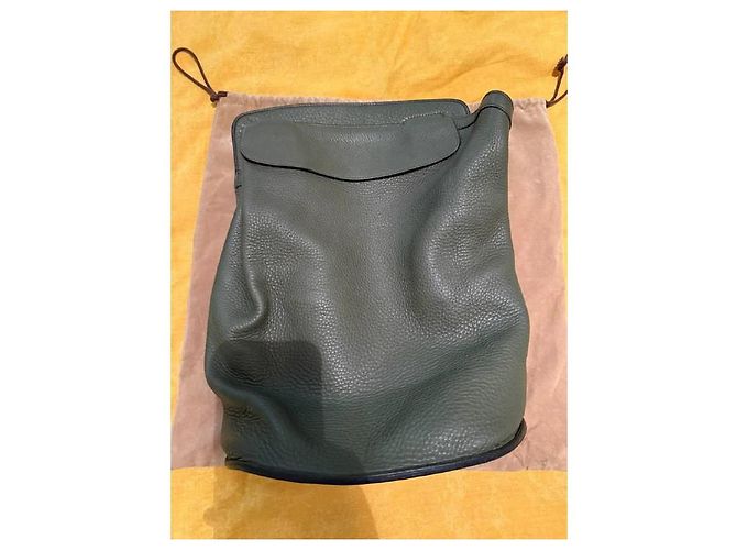 Hermès Sherpa Rucksack dunkelgrün Olivgrün - Ansicht 2