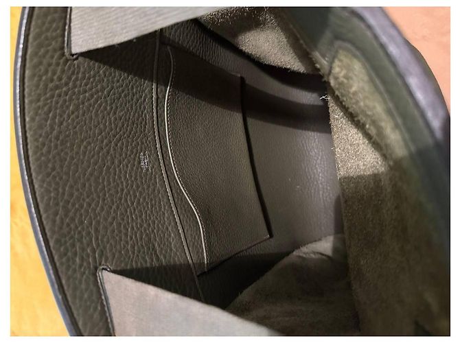 Hermès Sherpa Rucksack dunkelgrün Olivgrün - Ansicht 5