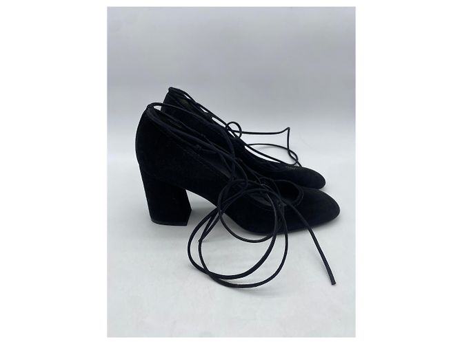 STUART WEITZMAN Absätze T.US 8 Samt Schwarz - Ansicht 4