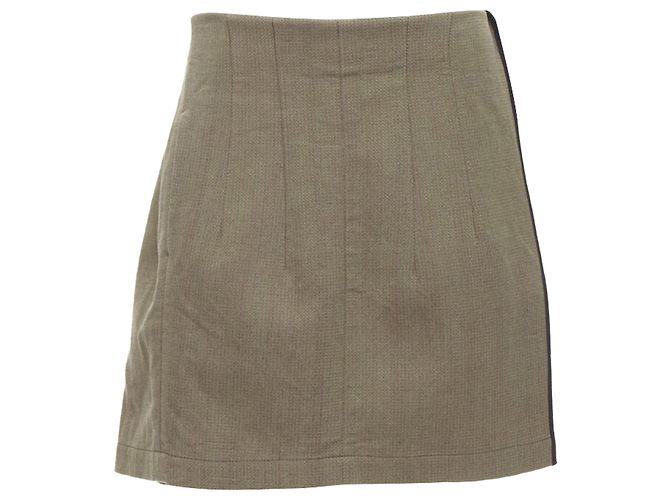 Junya Watanabe 1997 wool Red deconstructed asymmetric mini skirt - view 3