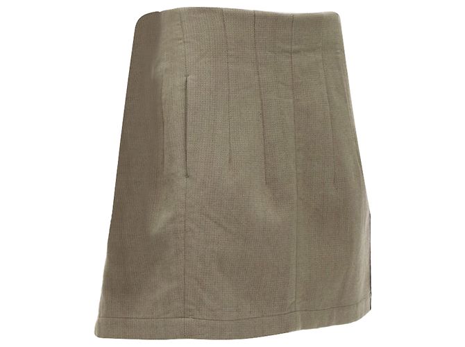 Junya Watanabe 1997 wool Red deconstructed asymmetric mini skirt - view 4