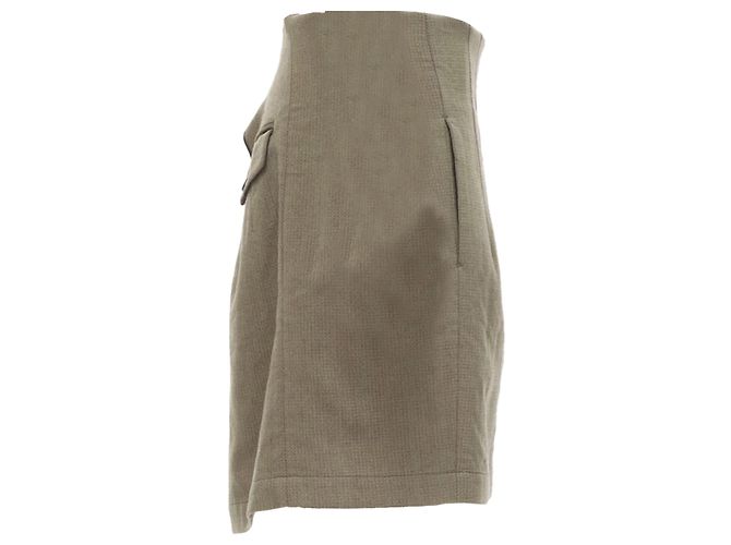 Junya Watanabe 1997 wool Red deconstructed asymmetric mini skirt - view 5