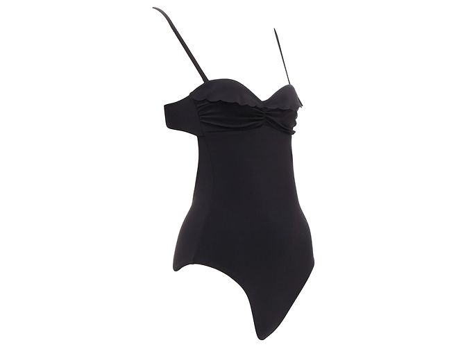 Bañador de una pieza sin espalda con cierre de logo Heidi Klein Negro - vista 3
