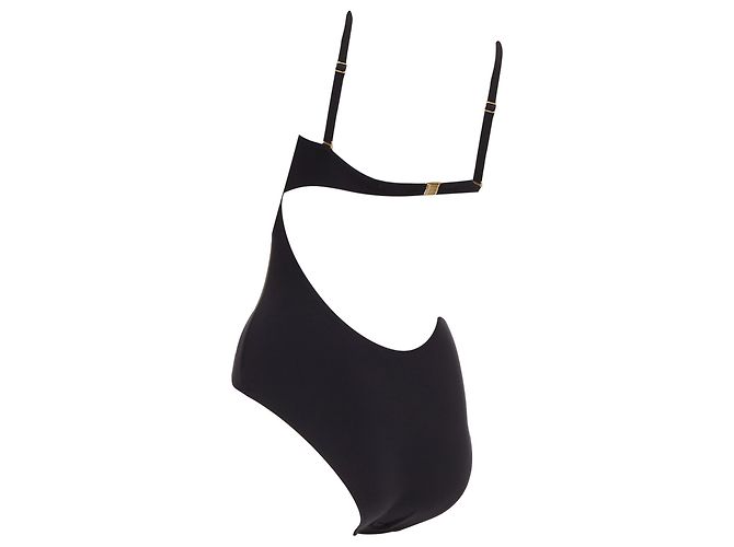 Bañador de una pieza sin espalda con cierre de logo Heidi Klein Negro - vista 6