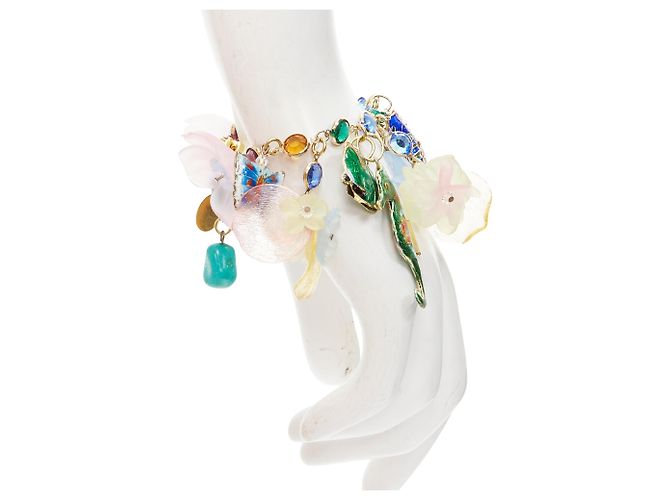 Kristallakrylarmband mit bunten Meereslebewesen und Blumen von Erickson Beamon Mehrfarben - Ansicht 2