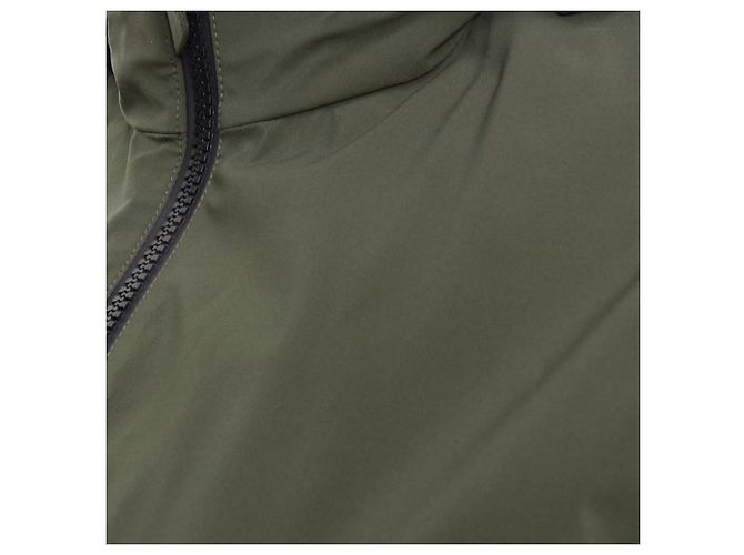 Trim Hermès Giacca a vento con cappuccio e zip in misto poliamide khaki Hermes Ponant Verde Cachi - vista 2