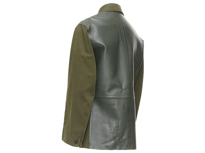 Casaco safari de algodão e couro Berluti Haider Ackermann - vista 2