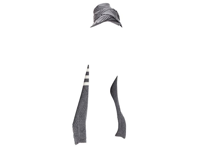 Cachecol longo com bolso e listras de 4 barras estreladas Thom Browne - vista 6