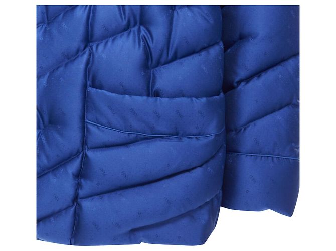 Fendi silk logo goose down puffer jacket - view 2