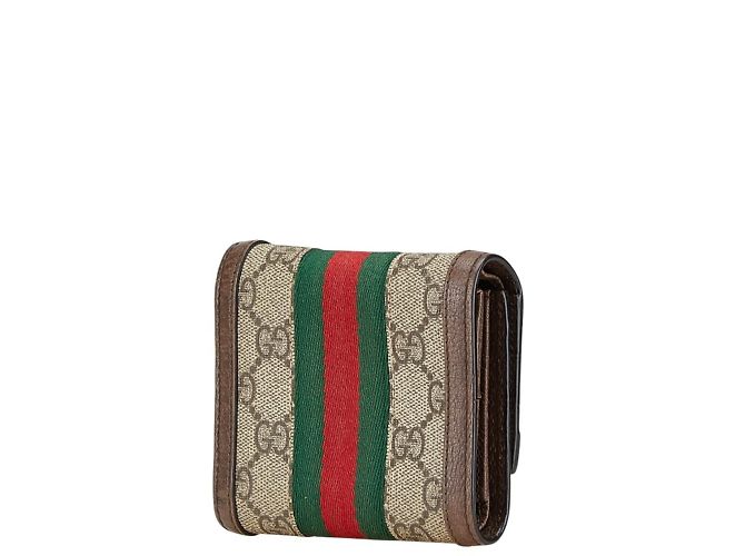 Gucci GG Supreme Ophidia Tri-fold Wallet - view 2