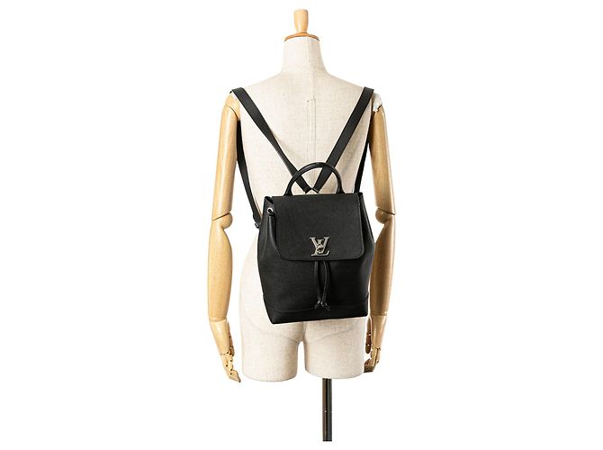 Zaino Lockme in taurillon nero Louis Vuitton - vista 11