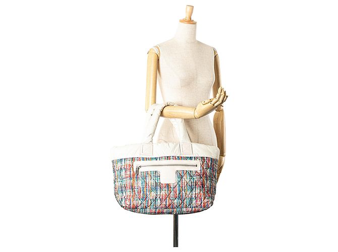 Chanel Multi-Nylon Tweed bedruckte Coco Cocoon Tasche Mehrfarben - Ansicht 12