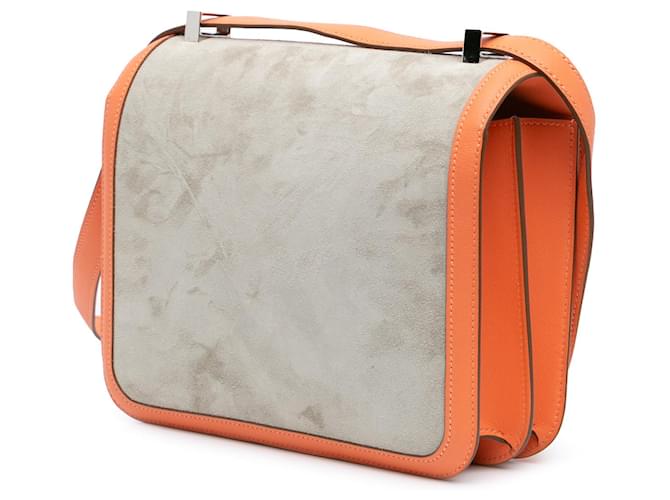 Hermès Constance 24 in Doblis e Swift grigio Marrone - vista 2