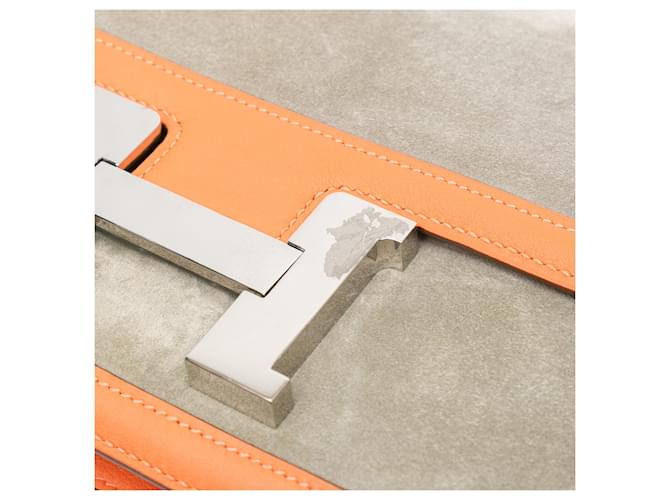 Hermès Constance 24 in Doblis e Swift grigio Marrone - vista 7
