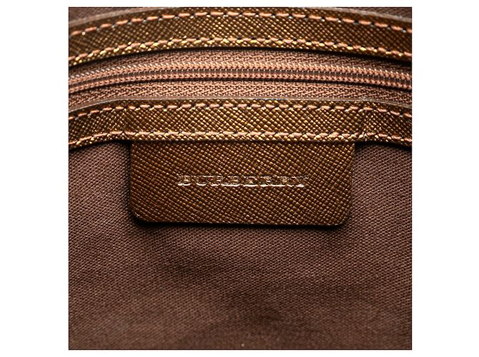 Borsa a tracolla Burberry Beige Nova Check Canvas - vista 5