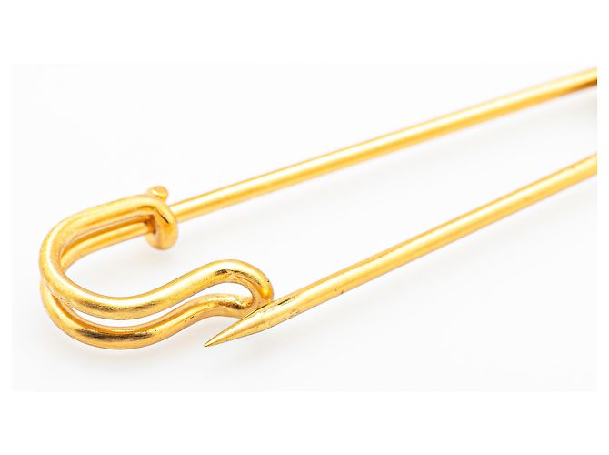 Spilla di sicurezza Clou de Selle in oro placcato Hermès D'oro - vista 4