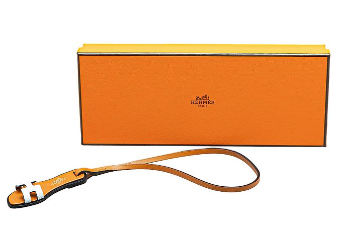 Charm per borsa Hermès Oran Nano in Epsom marrone - vista 5