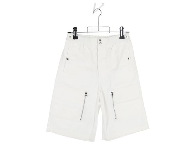 Bermudas de múltiples bolsillos en algodón blanco Alexander Mcqueen Crudo - vista 4