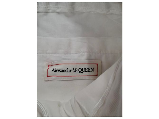 Bermudas de múltiples bolsillos en algodón blanco Alexander Mcqueen Crudo - vista 6