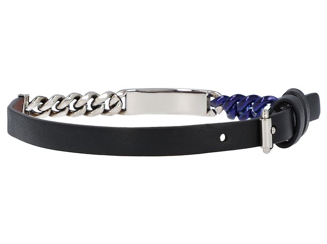 Bracciali Alexander McQueen per uomini in nero - vista 2