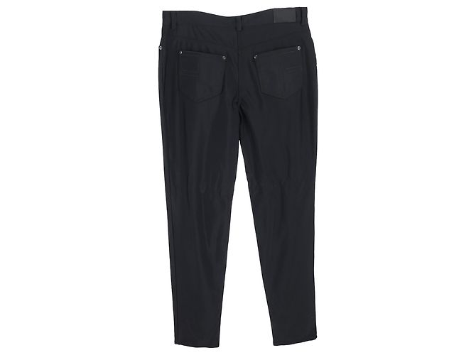 Pantalones rectos Tom Ford en algodón negro - vista 2