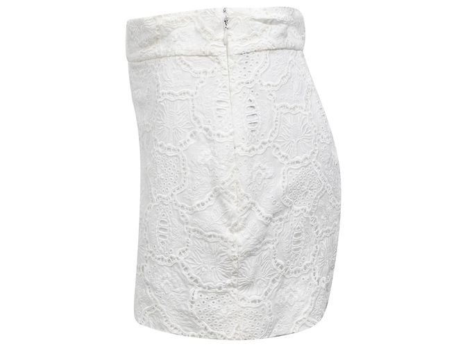 Shorts de crochê Christian Dior em algodão branco - vista 2