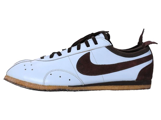 Nike Cortez Sneakers in White Leather and Suede Cream - view 2