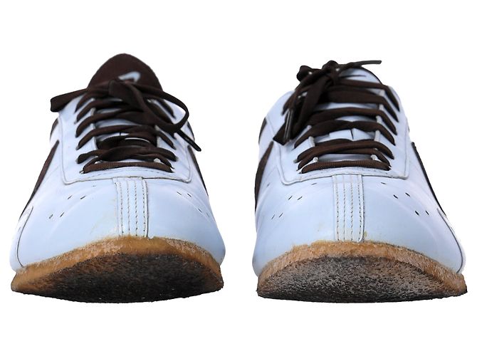 Nike Cortez Sneakers in White Leather and Suede Cream - view 3
