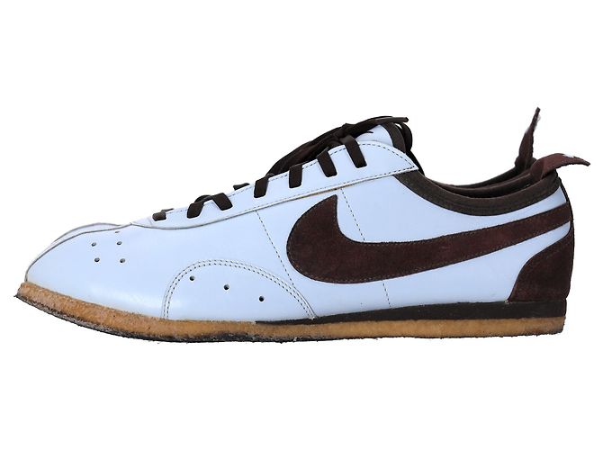 Nike Cortez Sneakers in White Leather and Suede Cream - view 9